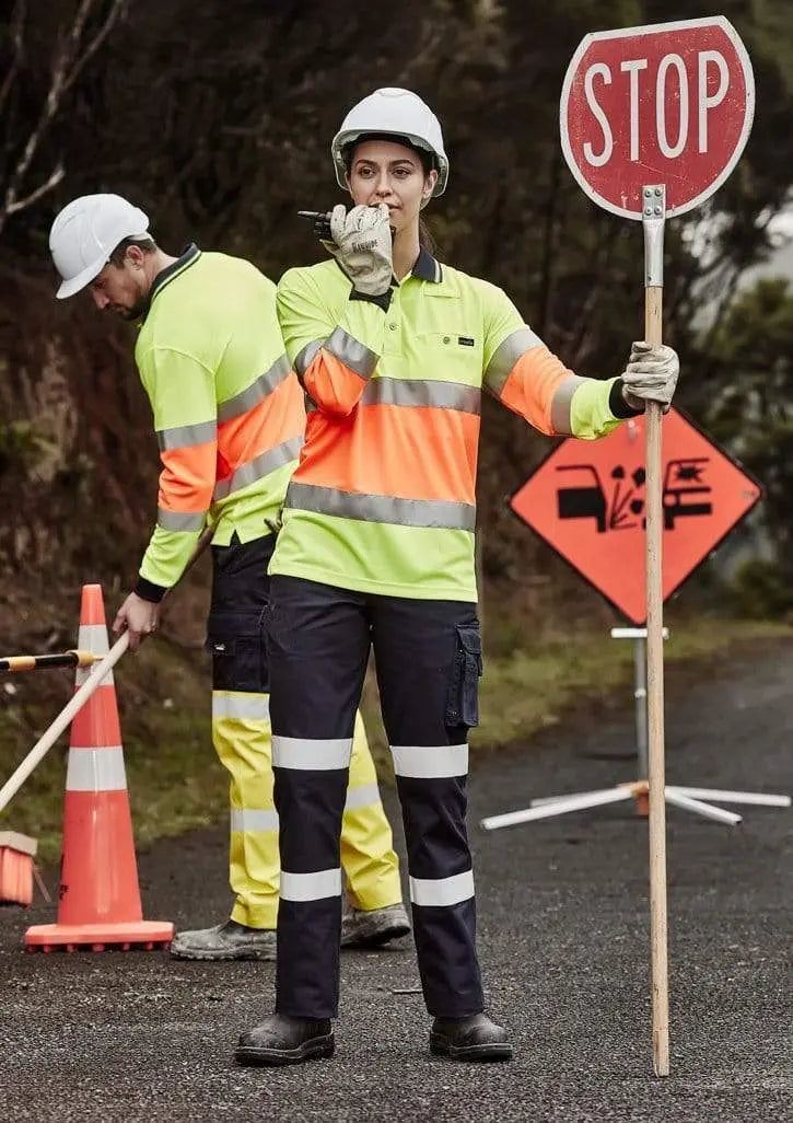 SYZMIK Unisex Bio Motion Taped Polo Shirt ZH380 Metro Workwear.